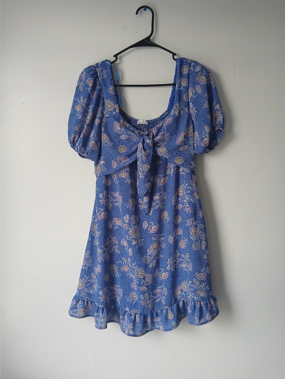 Sienna Sky Blue Floral Midi Dress